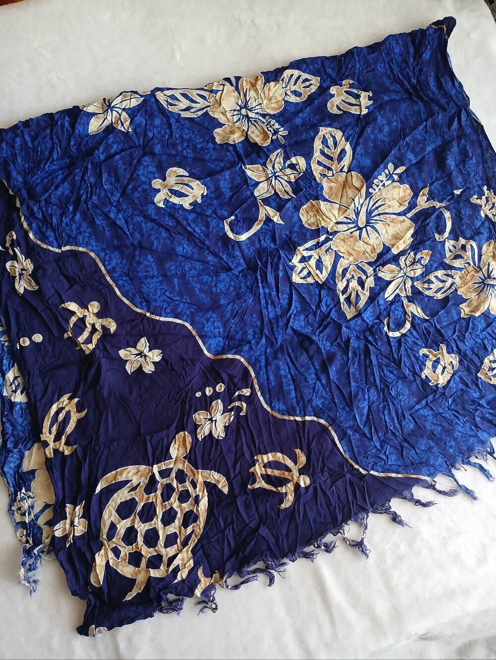 Turtle Scarf/ Sarong 55x40"